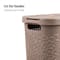 Mind Reader 40L Ventilated Slim Laundry Hamper with Cut Out Handles & Attached Hinged Lid, 2ct.